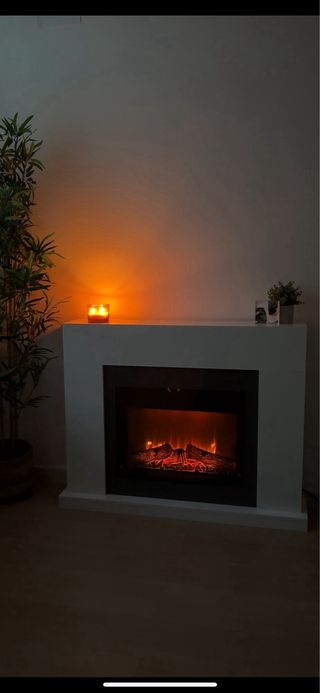 Chimenea eléctrica moderna