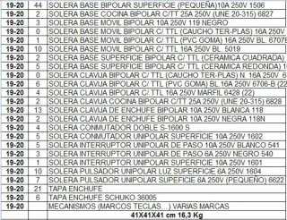 Lote variado de artículos eléctricos