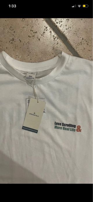 Camiseta oversize estampada hombre 3XL