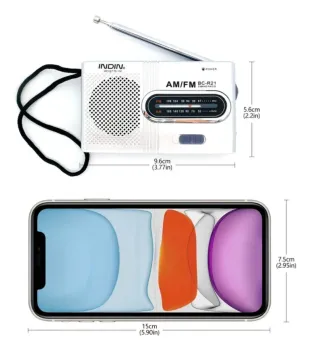 Rádio Portátil INDIN AM/FM BC-R21