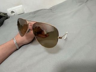 Gafas de sol Ray-Ban Aviator Doradas Marrones