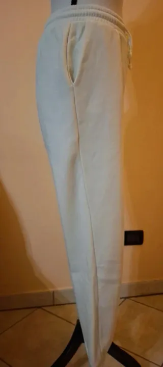 Pantalone tuta jogger bianco