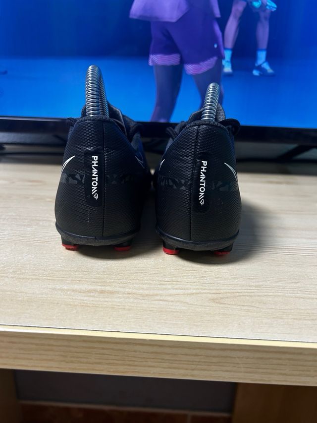 Botas Fútbol Nike Phantom Niño Negras
