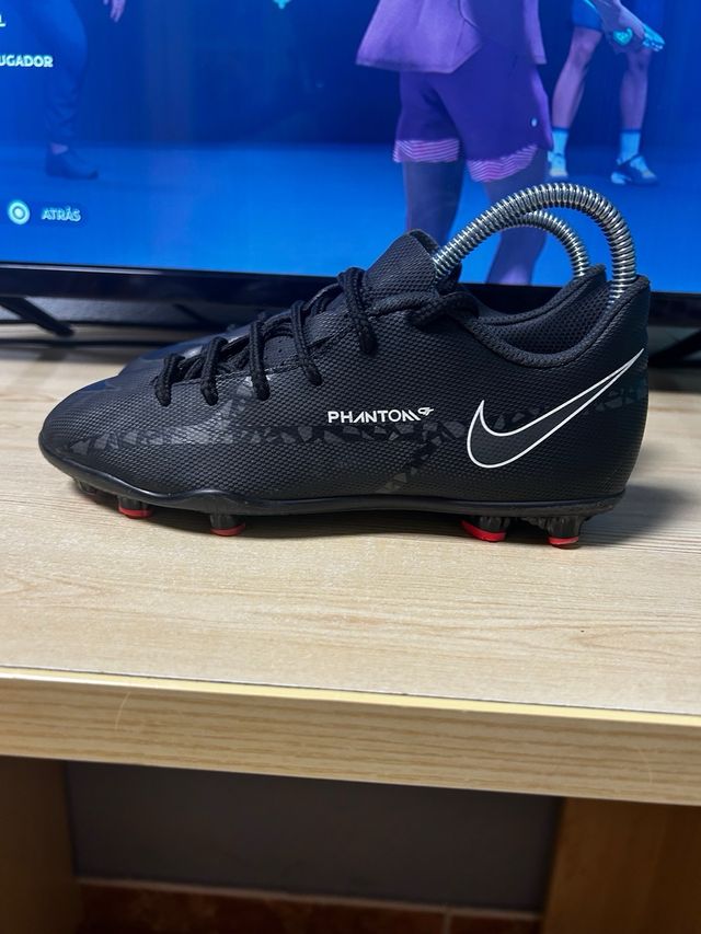 Botas Fútbol Nike Phantom Niño Negras