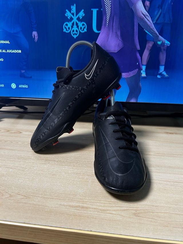 Botas Fútbol Nike Phantom Niño Negras