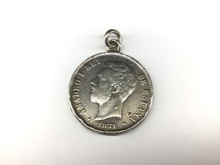 moneda plata 925mm