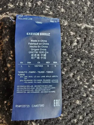 Jersey AJ Armani Jeans de lana nuevo