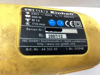 radial einhell bws 115/3