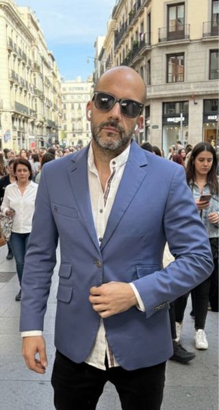 Americana Montepicaza azul Talla 50