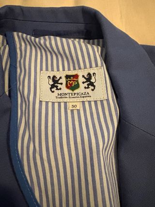 Americana Montepicaza azul Talla 50