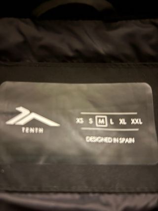 Chaleco acolchado azul M con capucha