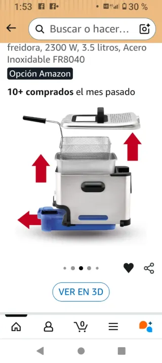 Freidora Tefal Oleoclean Pro 3.5L