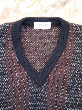 Gilet Uomo Vintage Lana & Seta Vintage Taglia M