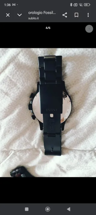 Orologio Fossil Cronografo Nero Uomo