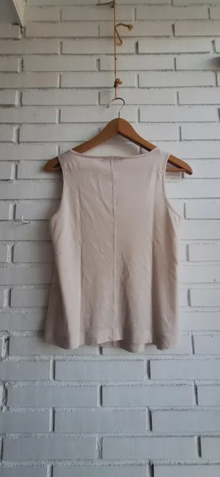 Camiseta Lurdes Bergada beige algodón