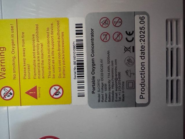 Generador de Oxígeno Portátil VARON