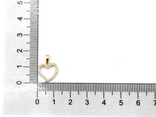 colgante oro 18k con piedra con circonita