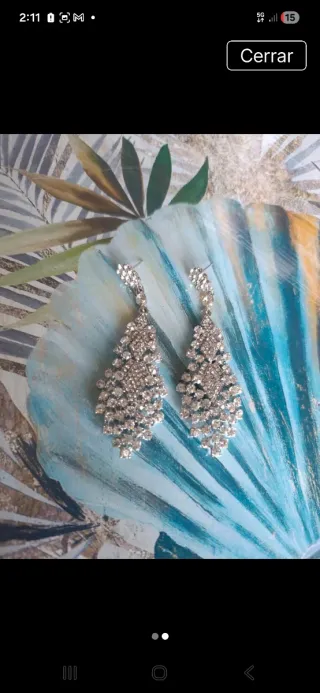 Pendientes plateados nuevos