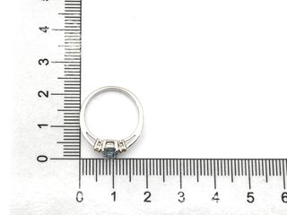 sortija oro 18k con piedra con diamante,topacio