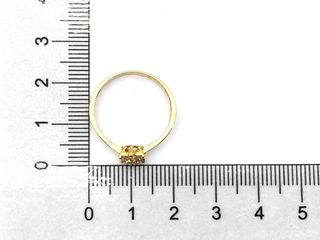 sortija oro 18k con piedra con diamante