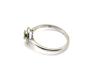 sortija oro 18k con piedra con diamante,topacio