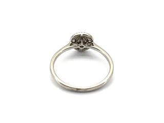 sortija oro 18k con piedra con diamante,topacio