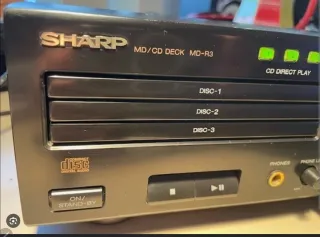 Reproductor 3 CDs música y Minidisk