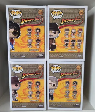 Funko Pop! Indiana Jones (4 figuras)