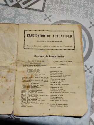 Cancionero muy antiguo.