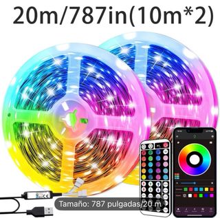 Luces LED Tira RGB Control Remoto y App