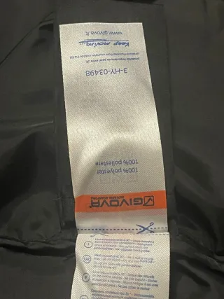 Parka larga acolchada Givova Negra