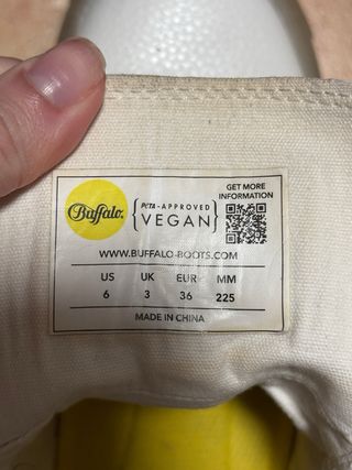 Botas Buffalo Blancas Talla 36