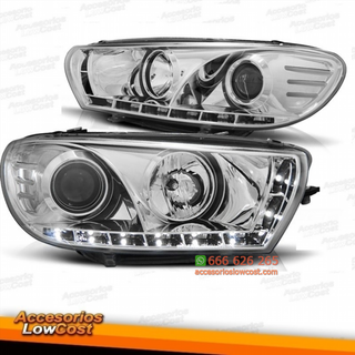 FAROS LUZ DIURNA VW SCIROCCO III,08++.CRISTAL CLA