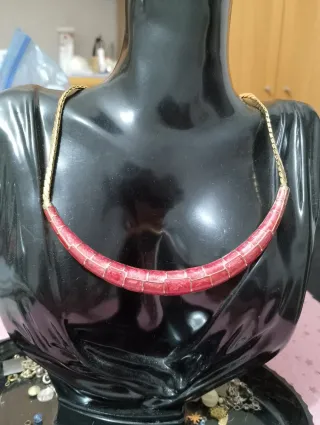 Collana vintage smalto  e oro