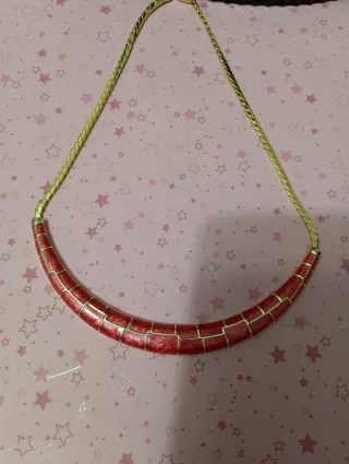 Collana vintage smalto  e oro