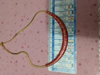 Collana vintage smalto  e oro