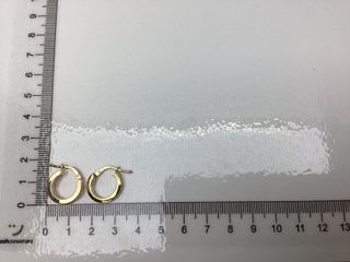 argollas oro 18k con circonita