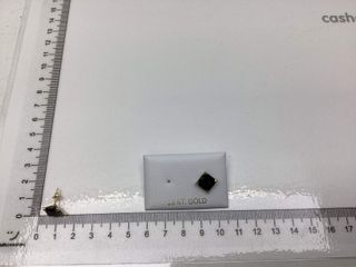 pendientes oro 18k con piedra con circonita