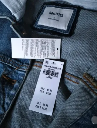 Chaqueta vaquera Hollister con capucha, temporada