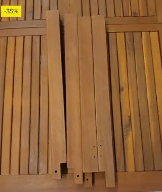 Tavolo da giardino estensibile in acacia per 6 persone