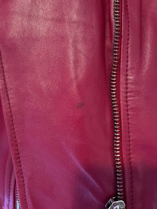 Cazadora Cuero Burdeos GERRY