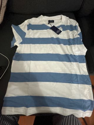 Camiseta URBAN CLASSICS rayas azul y blanco Talla