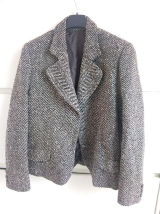 Giacca Blazer Vintage Spina di Pesce 100% Lana M