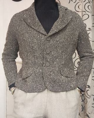 Giacca Blazer Vintage Spina di Pesce 100% Lana M