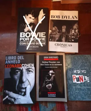Libros de música rock . Dylan, Stones, Bowie
