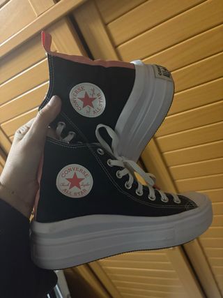Converse nuevas plataforma negras y rosas