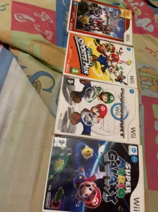 Pack 4 Juegos Wii: Mario Kart, Smash Bros, Mario S