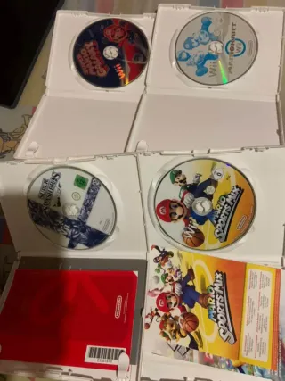 Pack 4 Juegos Wii: Mario Kart, Smash Bros, Mario S