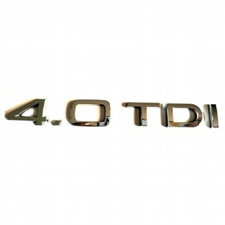 Emblema Logo AUDI 4.0 TDI plata