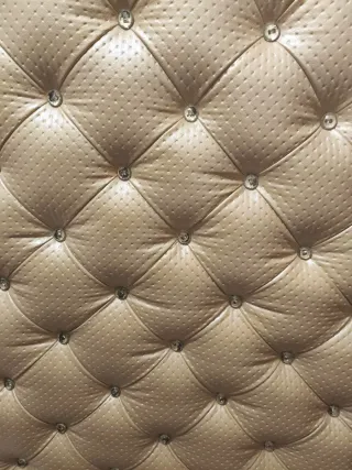 Cabecero Cama 150cm Beige Piel Sintética